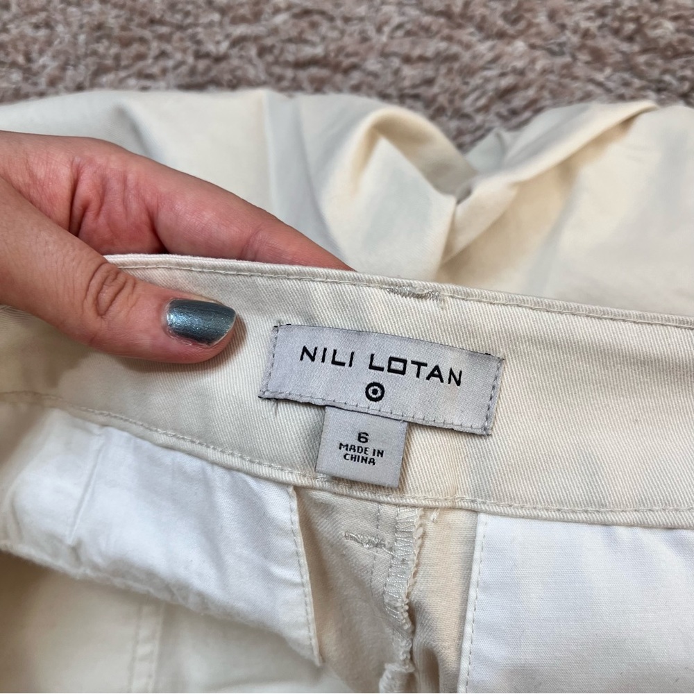 Nili Lotan Wide Leg High Rise Pants - Picture 9 of 16